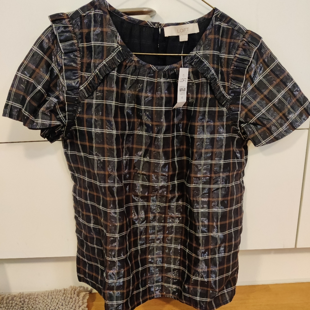 NWT LOFT New Year shimmery top